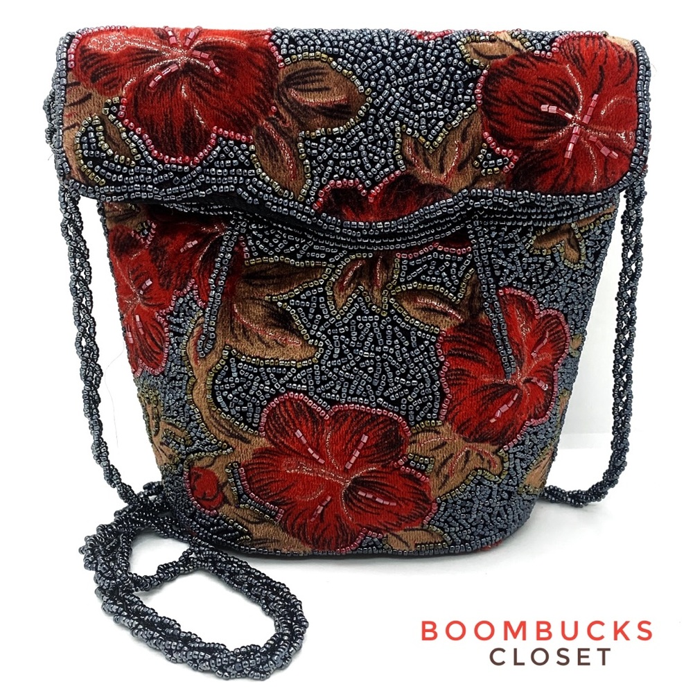Handmade Finely Beaded ( glass beads )Shoulder bag